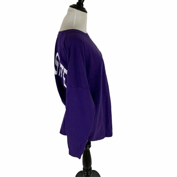 Cotton Gallery Men's S Small Long Sleeve T-Shirt Texas Lone Star State Purple - Picture 3 of 6